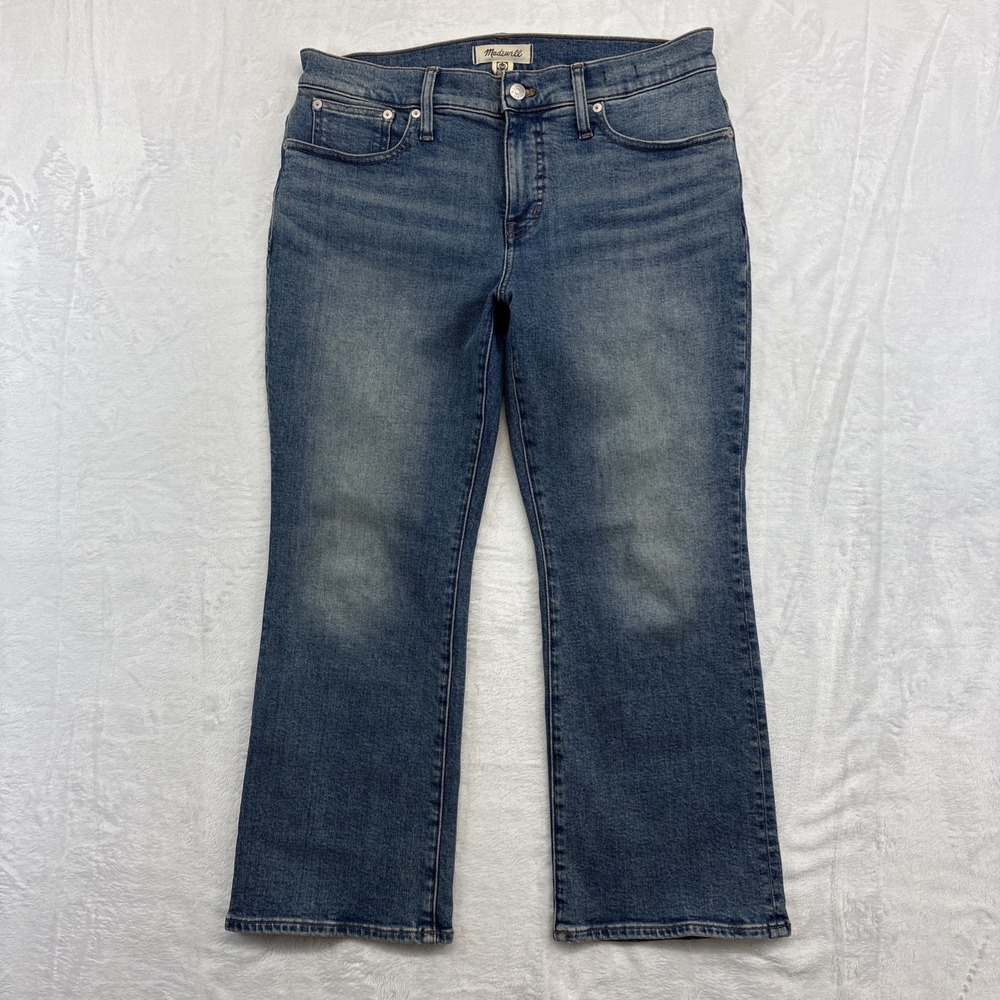 Madewell Jeans Women's 30P Mid-Rise Kickout Faded Stretch Minimalist